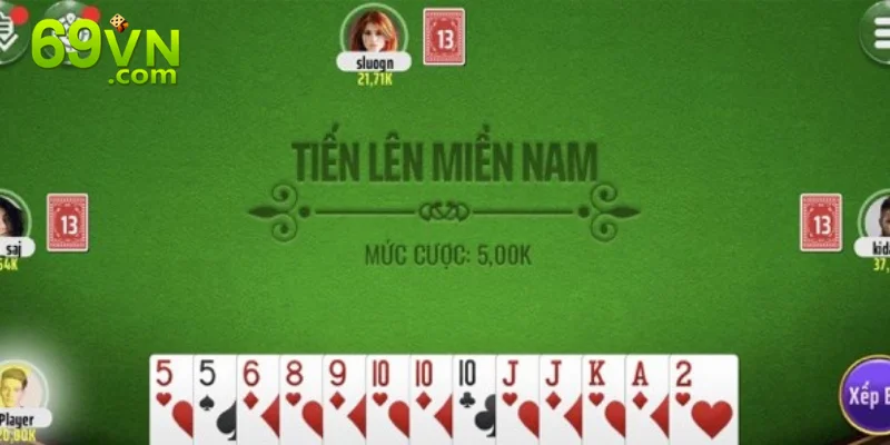 Game Đánh Bài Tiến Lên - Trò Chơi Dễ Chinh Phục Tại 69VN Quy trình diễn ra một ván cược rất dễ hiểu.
